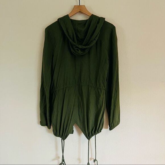 Band of Gypsies Women's Olive Green Hooded Boho Jacket Size Medium - Picture 7 of 9